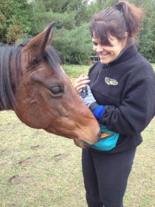 Pauline and her horse